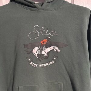 Stio Forest Green Men's Hoodie cowboy Surfer